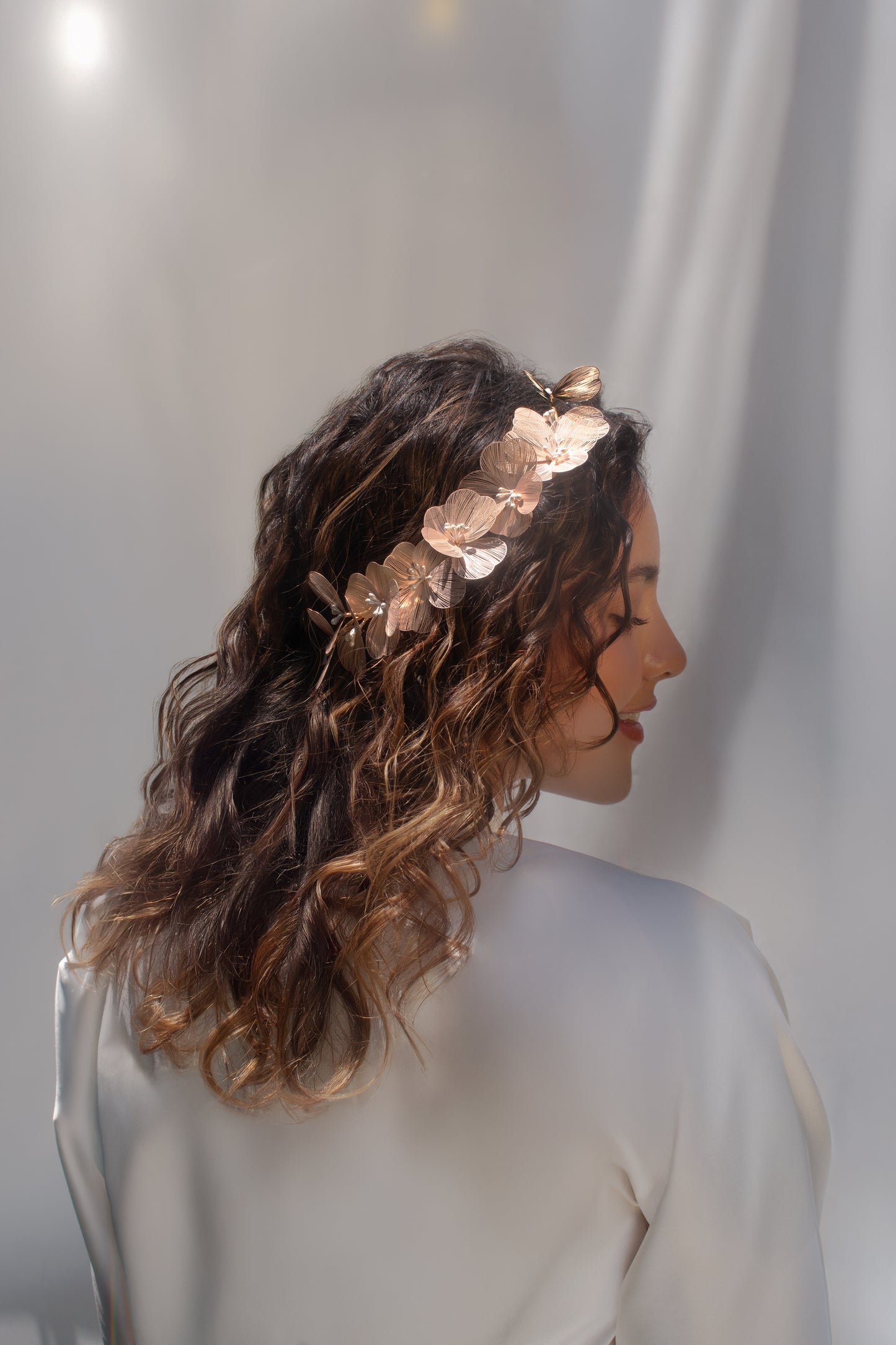 Tocado Valentina Rose Gold